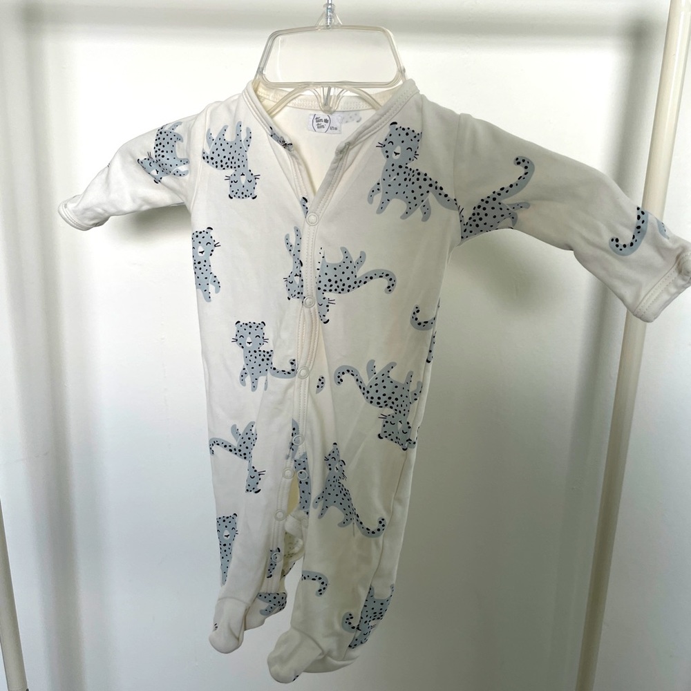 Newborn footie. Pima cotton